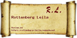 Rottenberg Leila névjegykártya